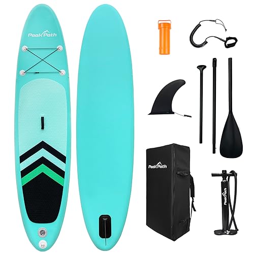 sup，ボード， Peakpath Inflatable Stand Up Paddle Board (6'' Thick) with